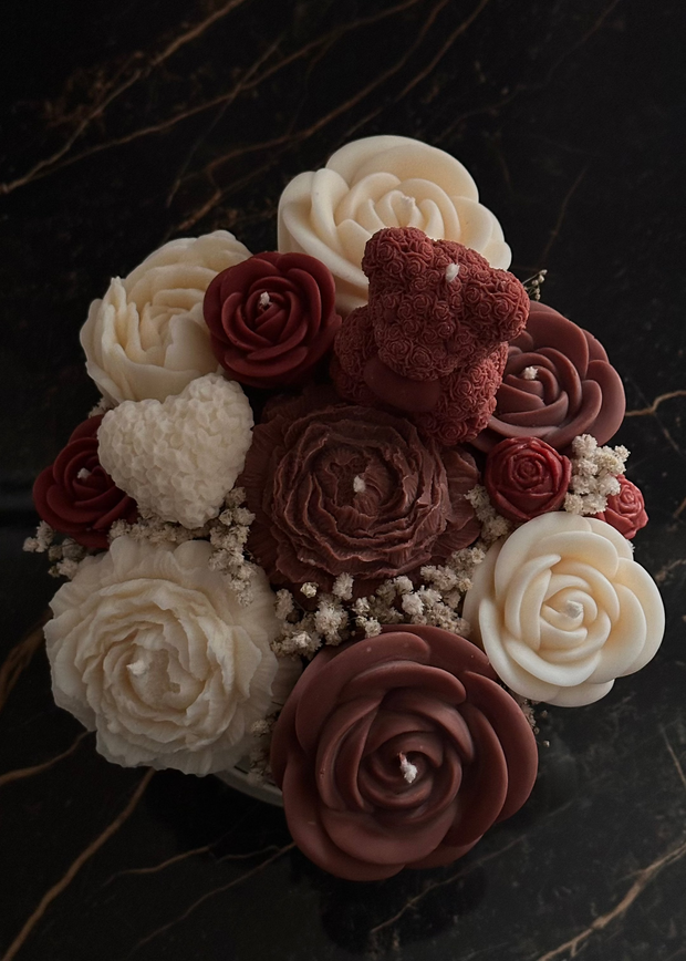 Bouquet little teddy - Marron